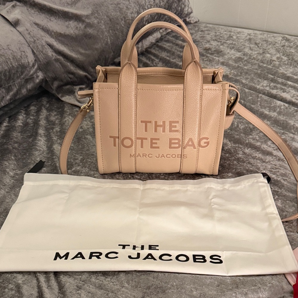 Marc Jacobs small leather Rose Tote Bag